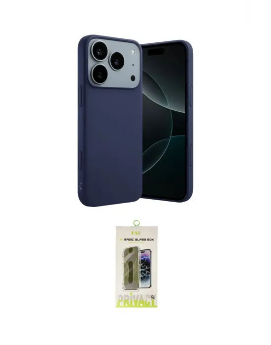 ieg™ iPhone 17 Pro Max Kılıf Kozmos Yansıma Özel Seri - Siyah Joko Magic 5D Hayalet Cam