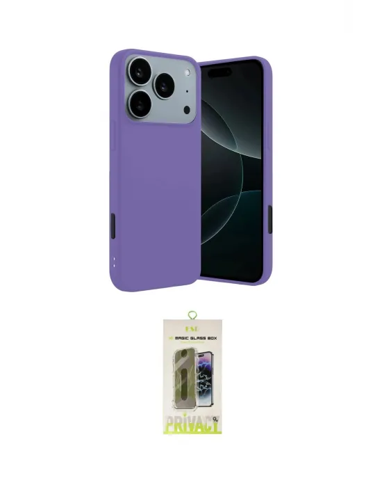 ieg™ iPhone 17 Pro Max Kılıf Kozmos Yansıma Özel Seri - Siyah Joko Magic 5D Hayalet Cam