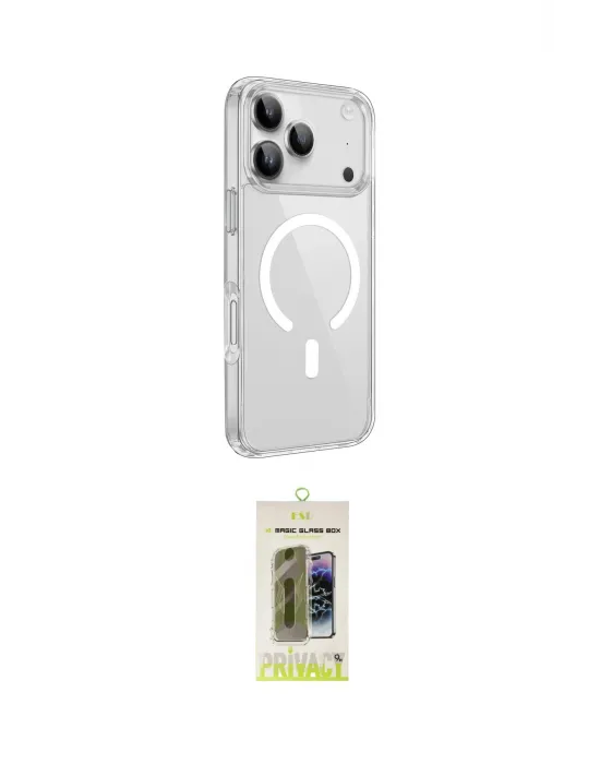 ieg™ iPhone 17 Pro Max Kılıf Kutup Klasik Serisi - Siyah Joko Magic 5D Hayalet Cam