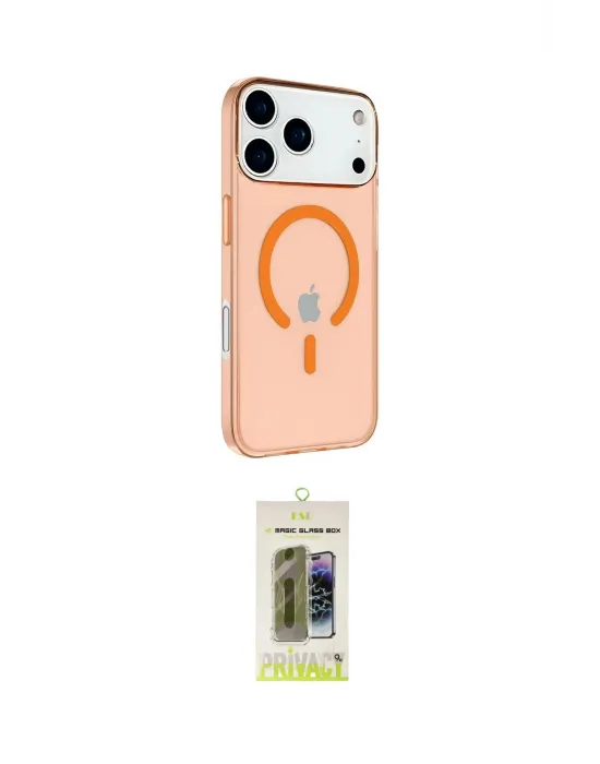 ieg™ iPhone 17 Pro Max Kılıf Kutup Klasik Serisi - Siyah Joko Magic 5D Hayalet Cam