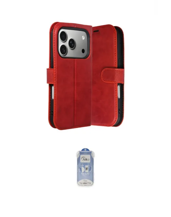 ieg™ iPhone 17 Pro Max Kılıf Siluet Işık Serisi - Siyah Joko Magic 5D Cam