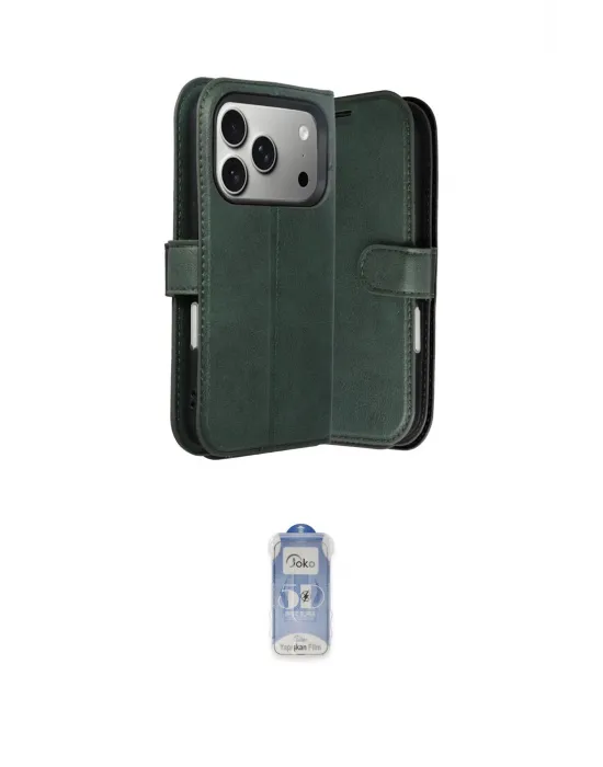 ieg™ iPhone 17 Pro Max Kılıf Siluet Işık Serisi - Siyah Joko Magic 5D Cam