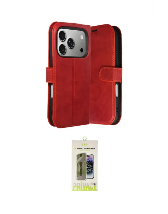 ieg™ iPhone 17 Pro Max Kılıf Siluet Işık Serisi - Siyah Joko Magic 5D Hayalet Cam