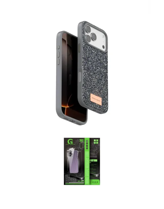 ieg™ iPhone 17 Pro Max Kılıf Vadi Klasik Serisi - Şeffaf 360 Full Body Arka Koruyucu