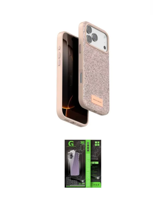 ieg™ iPhone 17 Pro Max Kılıf Vadi Klasik Serisi - Şeffaf 360 Full Body Arka Koruyucu