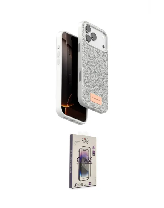 ieg™ iPhone 17 Pro Max Kılıf Vadi Klasik Serisi - Siyah Bilvis 3D Cam Ekran Koruyucu