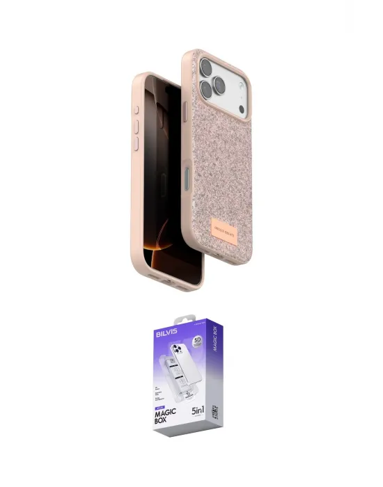 ieg™ iPhone 17 Pro Max Kılıf Vadi Klasik Serisi - Siyah Bilvis 5in1 3D Magic Cam Ekran Koruyucu