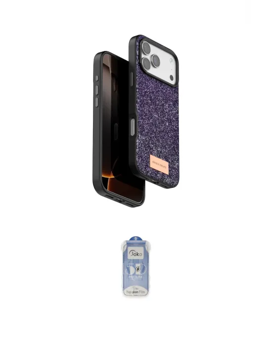 ieg™ iPhone 17 Pro Max Kılıf Vadi Klasik Serisi - Siyah Joko Magic 5D Cam