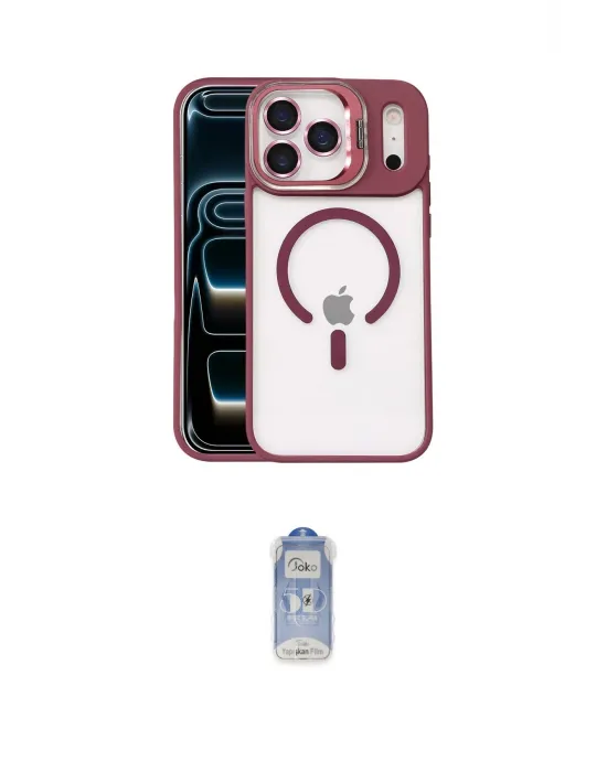 ieg™ iPhone 17 Pro Max Kılıf Yadigar Asil Koleksiyonu - Siyah Joko Magic 5D Cam