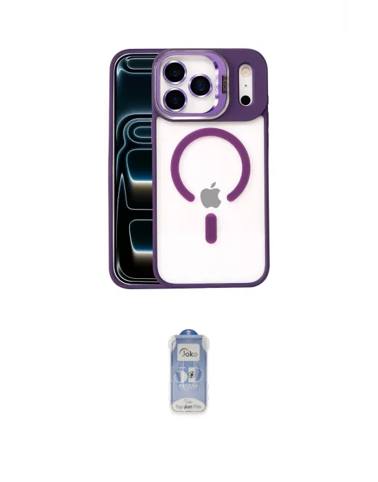 ieg™ iPhone 17 Pro Max Kılıf Yadigar Asil Koleksiyonu - Siyah Joko Magic 5D Cam