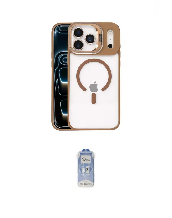 ieg™ iPhone 17 Pro Max Kılıf Yadigar Asil Koleksiyonu - Siyah Joko Magic 5D Cam