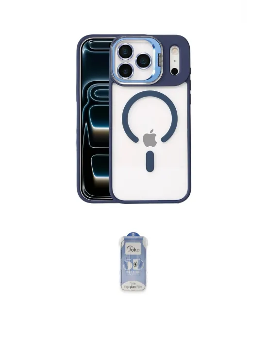 ieg™ iPhone 17 Pro Max Kılıf Yadigar Asil Koleksiyonu - Siyah Joko Magic 5D Cam