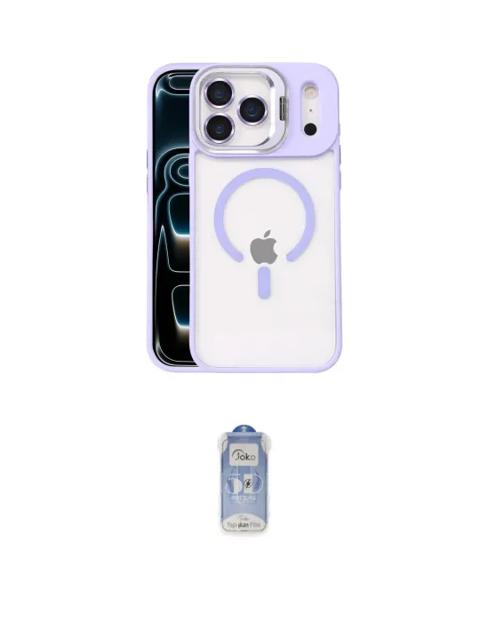ieg™ iPhone 17 Pro Max Kılıf Yadigar Asil Koleksiyonu - Siyah Joko Magic 5D Cam