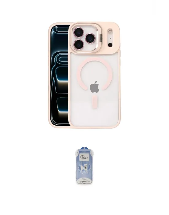 ieg™ iPhone 17 Pro Max Kılıf Yadigar Asil Koleksiyonu - Siyah Joko Magic 5D Cam
