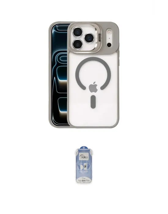 ieg™ iPhone 17 Pro Max Kılıf Yadigar Asil Koleksiyonu - Siyah Joko Magic 5D Cam