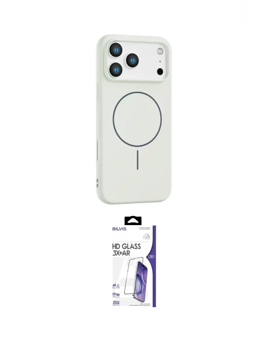 ieg™ iPhone 17 Pro Max Kılıf Yankı Form Serisi - Siyah Bilvis 3X AR HD Cam Ekran Koruyucu