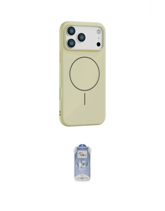 ieg™ iPhone 17 Pro Max Kılıf Yankı Form Serisi - Siyah Joko Magic 5D Cam