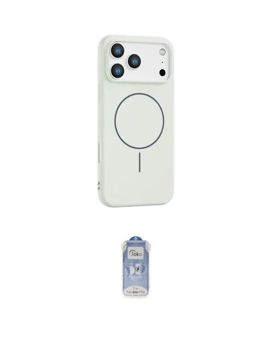 ieg™ iPhone 17 Pro Max Kılıf Yankı Form Serisi - Siyah Joko Magic 5D Cam