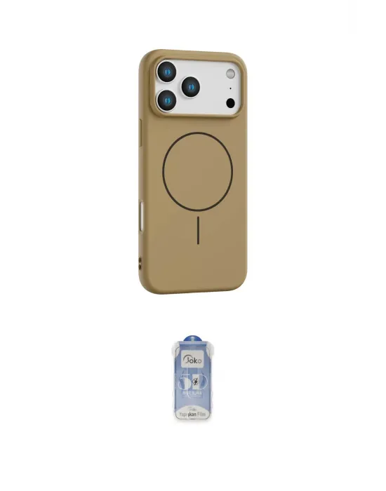 ieg™ iPhone 17 Pro Max Kılıf Yankı Form Serisi - Siyah Joko Magic 5D Cam