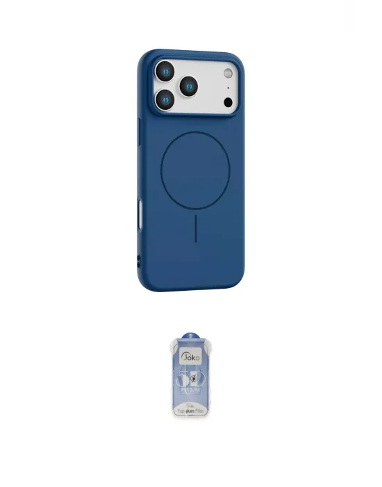 ieg™ iPhone 17 Pro Max Kılıf Yankı Form Serisi - Siyah Joko Magic 5D Cam