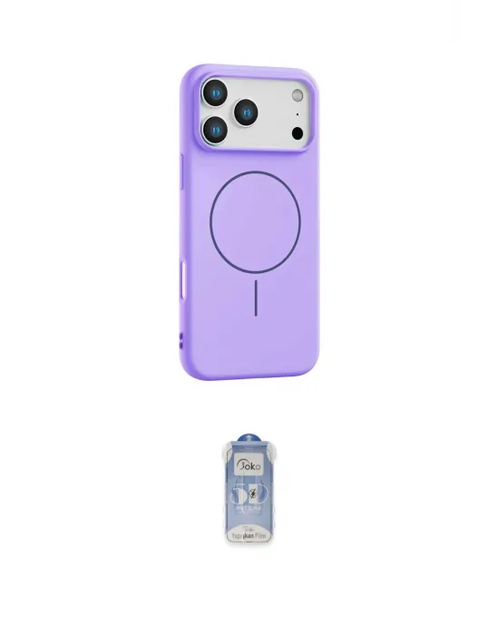 ieg™ iPhone 17 Pro Max Kılıf Yankı Form Serisi - Siyah Joko Magic 5D Cam