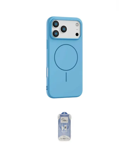 ieg™ iPhone 17 Pro Max Kılıf Yankı Form Serisi - Siyah Joko Magic 5D Cam