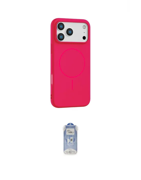 ieg™ iPhone 17 Pro Max Kılıf Yankı Form Serisi - Siyah Joko Magic 5D Cam