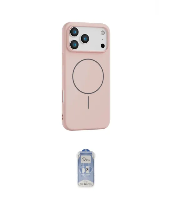ieg™ iPhone 17 Pro Max Kılıf Yankı Form Serisi - Siyah Joko Magic 5D Cam