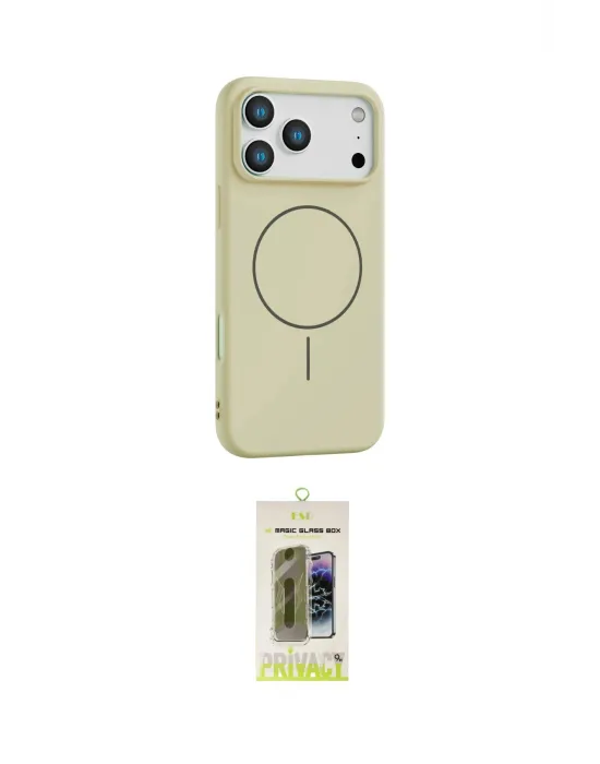 ieg™ iPhone 17 Pro Max Kılıf Yankı Form Serisi - Siyah Joko Magic 5D Hayalet Cam