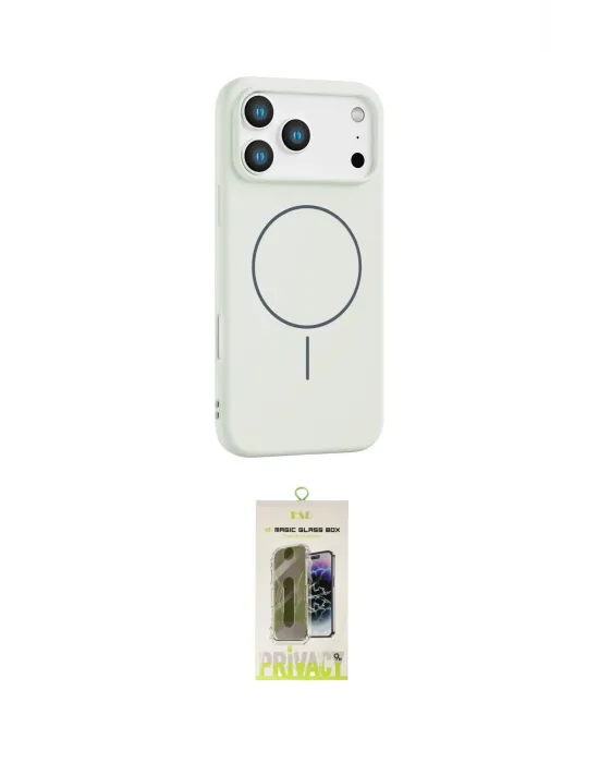 ieg™ iPhone 17 Pro Max Kılıf Yankı Form Serisi - Siyah Joko Magic 5D Hayalet Cam