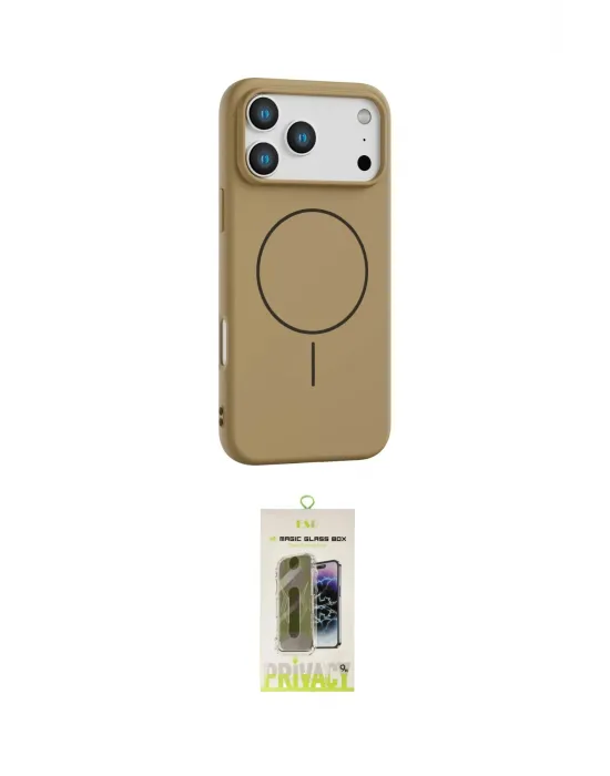 ieg™ iPhone 17 Pro Max Kılıf Yankı Form Serisi - Siyah Joko Magic 5D Hayalet Cam