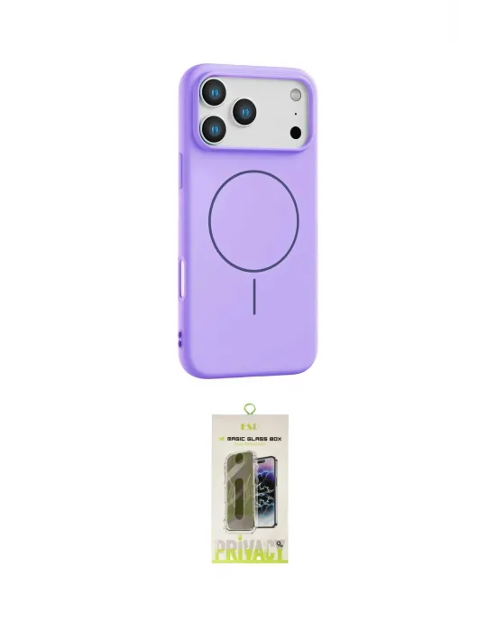 ieg™ iPhone 17 Pro Max Kılıf Yankı Form Serisi - Siyah Joko Magic 5D Hayalet Cam