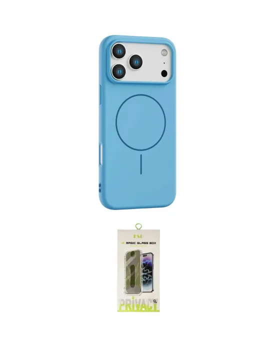 ieg™ iPhone 17 Pro Max Kılıf Yankı Form Serisi - Siyah Joko Magic 5D Hayalet Cam