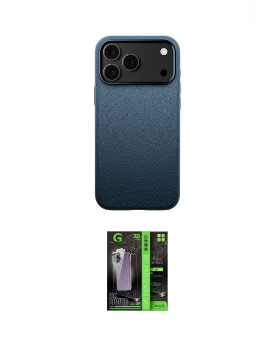 ieg™ iPhone 17 Pro Max Kılıf Zirve Modern Prime - Şeffaf 360 Full Body Arka Koruyucu