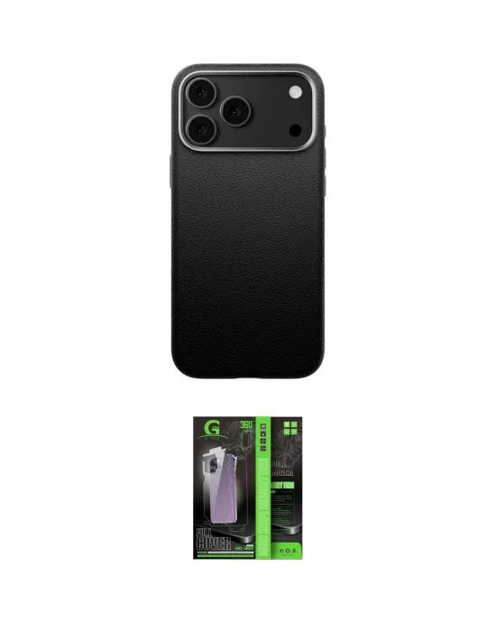 ieg™ iPhone 17 Pro Max Kılıf Zirve Modern Prime - Şeffaf 360 Full Body Arka Koruyucu