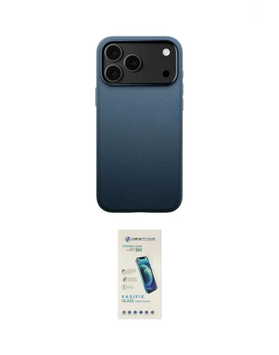 ieg™ iPhone 17 Pro Max Kılıf Zirve Modern Prime - Şeffaf Pasifik Cam Ekran Koruyucu