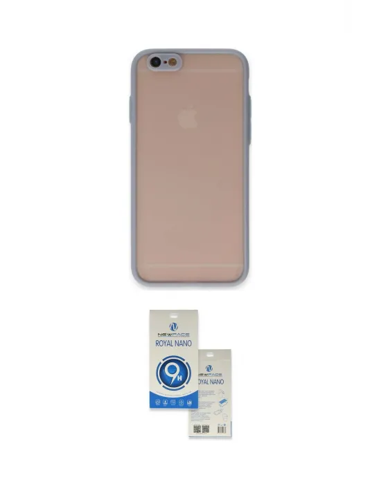ieg™ iPhone 6 Kılıf Ahenk Çizgi Serisi - Şeffaf Royal Nano Ekran Koruyucu