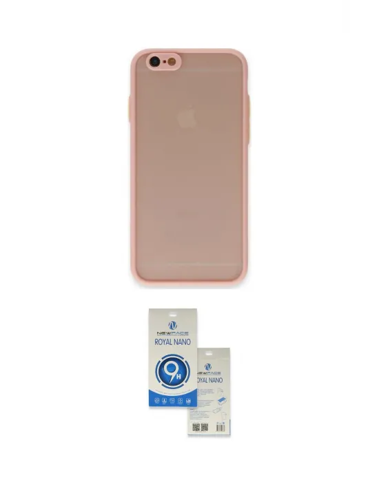 ieg™ iPhone 6 Kılıf Ahenk Çizgi Serisi - Şeffaf Royal Nano Ekran Koruyucu
