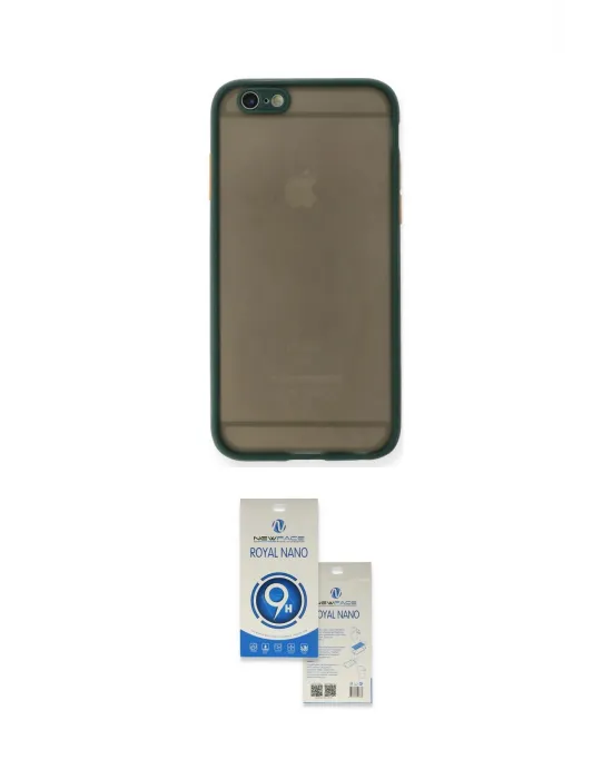 ieg™ iPhone 6 Kılıf Ahenk Çizgi Serisi - Şeffaf Royal Nano Ekran Koruyucu