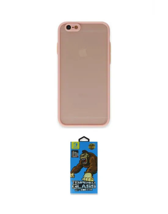 ieg™ iPhone 6 Kılıf Ahenk Çizgi Serisi - Siyah 18D Cam Ekran Koruyucu
