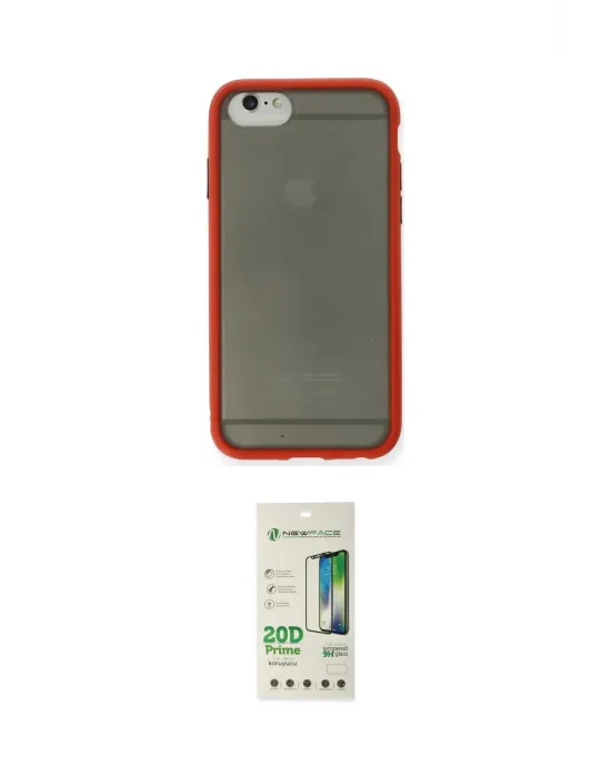 ieg™ iPhone 6 Kılıf Ahenk Çizgi Serisi - Siyah 20D Premium Cam Ekran Koruyucu