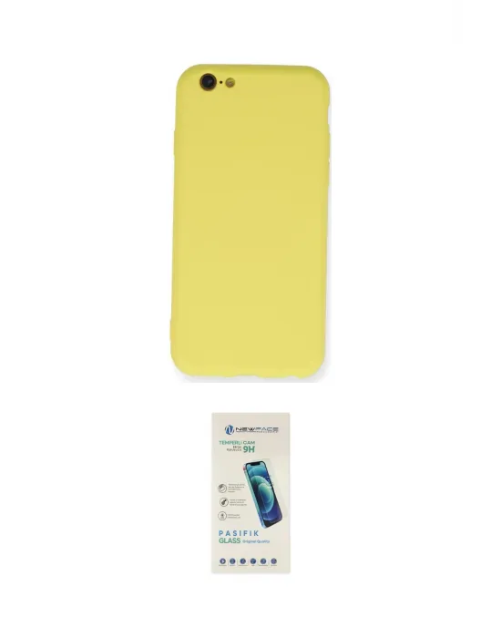 ieg™ iPhone 6 Kılıf Ahenk Serisi - Şeffaf Pasifik Cam Ekran Koruyucu