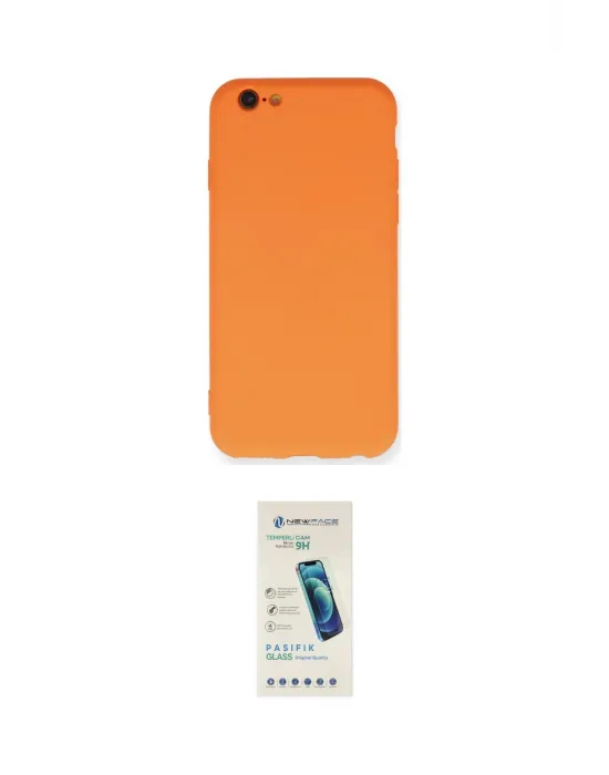 ieg™ iPhone 6 Kılıf Ahenk Serisi - Şeffaf Pasifik Cam Ekran Koruyucu