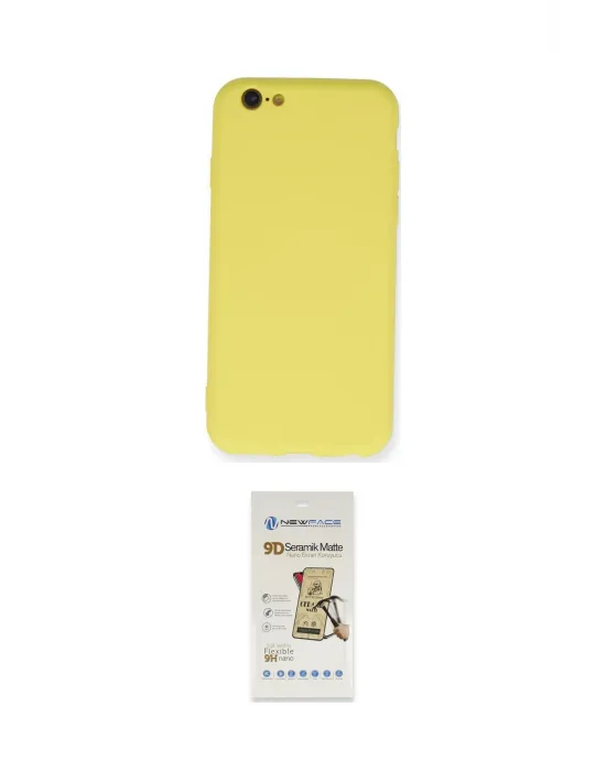 ieg™ iPhone 6 Kılıf Ahenk Serisi - Siyah Mat Seramik Nano Ekran Koruyucu