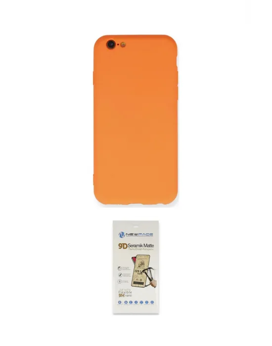 ieg™ iPhone 6 Kılıf Ahenk Serisi - Siyah Mat Seramik Nano Ekran Koruyucu