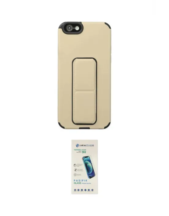 ieg™ iPhone 6 Kılıf Çekirdek Yansıma - Şeffaf Pasifik Cam Ekran Koruyucu