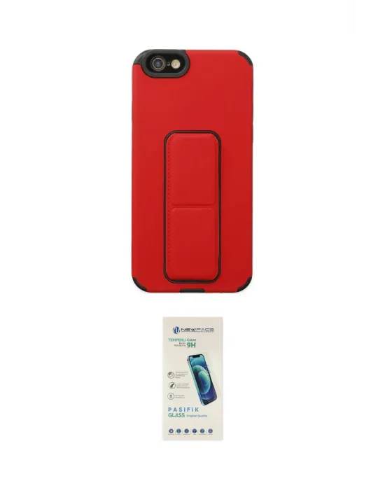 ieg™ iPhone 6 Kılıf Çekirdek Yansıma - Şeffaf Pasifik Cam Ekran Koruyucu