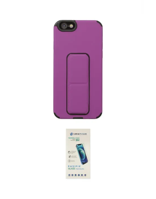 ieg™ iPhone 6 Kılıf Çekirdek Yansıma - Şeffaf Pasifik Cam Ekran Koruyucu