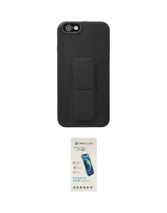 ieg™ iPhone 6 Kılıf Çekirdek Yansıma - Şeffaf Pasifik Cam Ekran Koruyucu