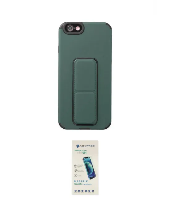 ieg™ iPhone 6 Kılıf Çekirdek Yansıma - Şeffaf Pasifik Cam Ekran Koruyucu